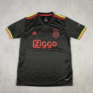 Adidas Ajax Amsterdam Soccer Jersey Mens Large Bob Marley #99 Football